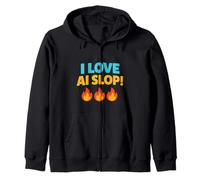 I Love AI Slop Zip Hoodie