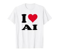 i Love ai Value Graphic T-Shirt, Men, White, S