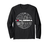 I Love Algebra - Mathematic Teacher Math Student Long Sleeve T-Shirt