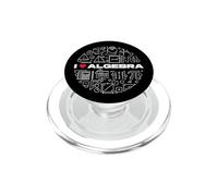 I Love Algebra - Mathematic Teacher Math Student PopSockets PopGrip for MagSafe