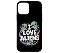 I Love Aliens Cute Cartoon Astronauts Fun Case for iPhone 12 mini