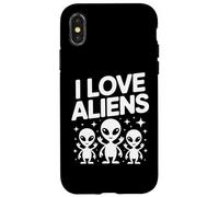 I Love Aliens Extraterrestrial Fans Unite Case for iPhone X/XS