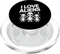 I Love Aliens Extraterrestrial Fans Unite PopSockets PopGrip for MagSafe