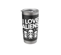 I Love Aliens Extraterrestrial Fans Unite Stainless Steel Insulated Tumbler