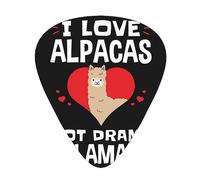 I Love Alpacas Guitar Paddle 12 Pack Guitar Pickup Suitable For Playing Acoustic Guitars, Electric Guitars, Etc.