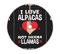 I Love Alpacas Print Christmas Tree Skirt Festive Decoration For The Perfect Holiday Ambience
