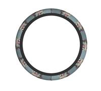 I Love Alpacas Print Fashionable Steering Wheel Cover Cars Trucks Non-Slip Comfort Driving Year-Round