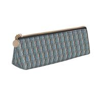 I Love Alpacas Print Triangular Pencil Case Cosmetic Pouch Stationery Organizer Travel Versatile Everyday