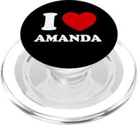 I Love Amanda I Heart Amanda Funny Amanda PopSockets PopGrip for MagSafe