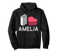 I Love Amelia Personalized First Name Amelia Pullover Hoodie