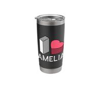 I Love Amelia Personalized First Name Amelia Stainless Steel Insulated Tumbler