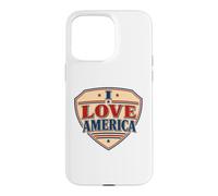 I Love America Superhero Shield Case for iPhone 15 Pro Max