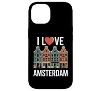 I Love Amsterdam Heart Canal Houses Case for iPhone 14