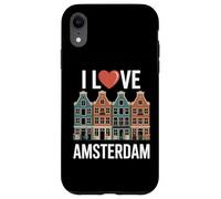 I Love Amsterdam Heart Canal Houses Case for iPhone XR