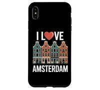 I Love Amsterdam Heart Canal Houses Case for iPhone XS Max
