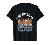 I Love Amsterdam Scenic Bicycle Adventure T-Shirt