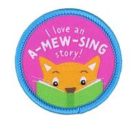 I Love an A-mew-sing Story Sew On Patch