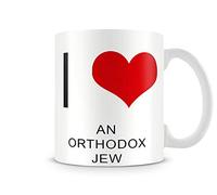 I Love an Orthodox Jew Themed Funny 11 Oz Ceramic Mug Coffee Mug,Christmas,Friendship,Birthday Gift Idea