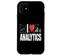 I Love Analytics Funny Data Analyst Statistics Case for iPhone 11