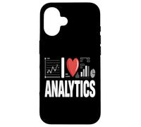I Love Analytics Funny Data Analyst Statistics Case for iPhone 16