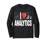 I Love Analytics Funny Data Analyst Statistics Long Sleeve T-Shirt