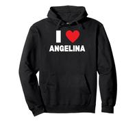 I Love Angelina Pullover Hoodie