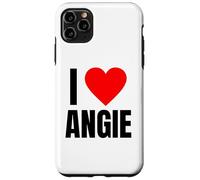 I Love Angie Name Personalized Women Heart BFF Friend Girls Case for iPhone 11 Pro Max