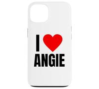 I Love Angie Name Personalized Women Heart BFF Friend Girls Case for iPhone 13