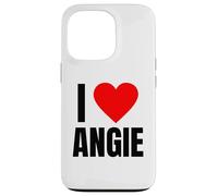 I Love Angie Name Personalized Women Heart BFF Friend Girls Case for iPhone 13 Pro