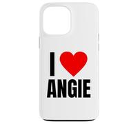 I Love Angie Name Personalized Women Heart BFF Friend Girls Case for iPhone 13 Pro Max