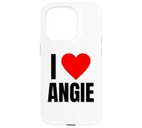 I Love Angie Name Personalized Women Heart BFF Friend Girls Case for iPhone 15 Pro