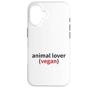 I love animals and I dont eat them! animal lover team vegan Case for iPhone 16