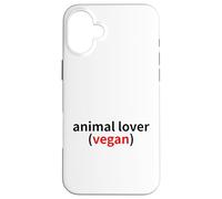 I love animals and I dont eat them! animal lover team vegan Case for iPhone 16 Plus