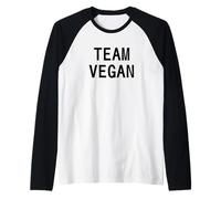 I Love Animals and I Dont eat Them! Vegans Team Vegan Love Raglan Baseball Tee