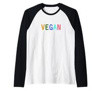 I Love Animals and I Dont eat Them! Vegans Team Vegan Love Raglan Baseball Tee