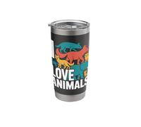 I Love Animals Compassionate Creature Advocate Stainless Steel Insulated Tumbler