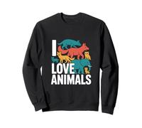 I Love Animals Compassionate Creature Advocate Sweatshirt