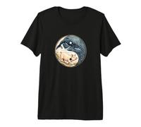 I Love Animals & I Don't eat Them! Vegan is Truly Vegan wale Premium T-Shirt