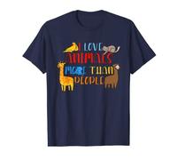 I Love Animals More Than People I Like Animal Welfare Lovers T-Shirt