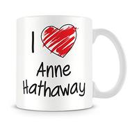 I Love Anne Hathaway Personalised Mug - Add Photo - Customised Cup Gift