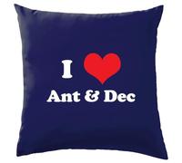 I Love Ant & Dec - Cushion/Pillow (with Insert) - 41 x 41cm (16)" - Navy - One Size