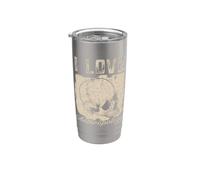 I Love Anthropology Teacher Science Anthropologist Fossils Stainless Steel Insulated Tumbler