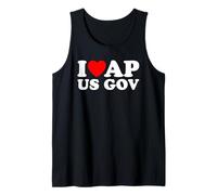 I Love AP US Gov I Heart AP US Gov AP United States Gov Tank Top