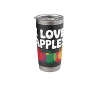 I Love Apples Colorful Fruit Passion Stainless Steel Insulated Tumbler