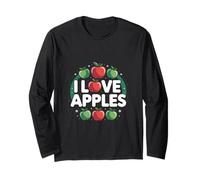 I Love Apples Juicy Fruit Enthusiast Long Sleeve T-Shirt
