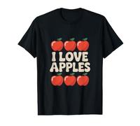 I Love Apples Juicy Fruit Fan Design Value Graphic T-Shirt