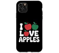 I Love Apples Red Green Fruit Passion Text Case for iPhone 11 Pro Max