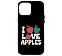 I Love Apples Red Green Fruit Passion Text Case for iPhone 12 Pro Max