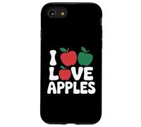 I Love Apples Red Green Fruit Passion Text Case for iPhone SE (2020) / 7/8