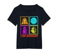 I Love Archeology Archeologist Archeologists Job Archeology T-Shirt, Women's Plus, Black, 2X
